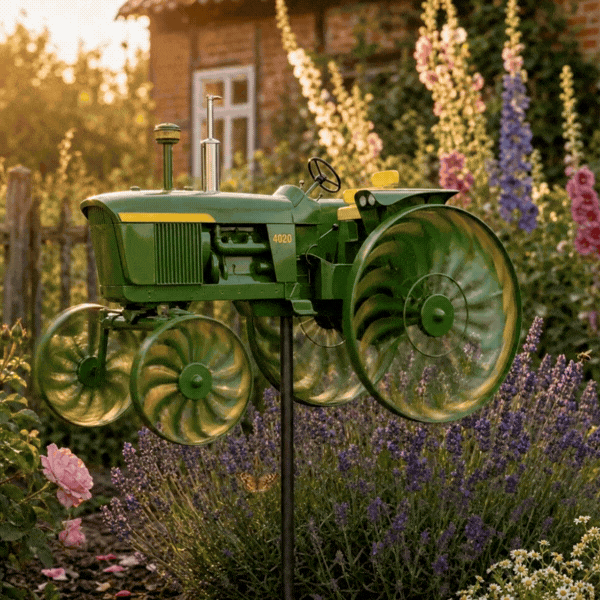 Handmade Tractor Wind Spinner
