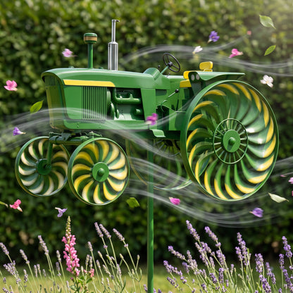 Handmade Tractor Wind Spinner