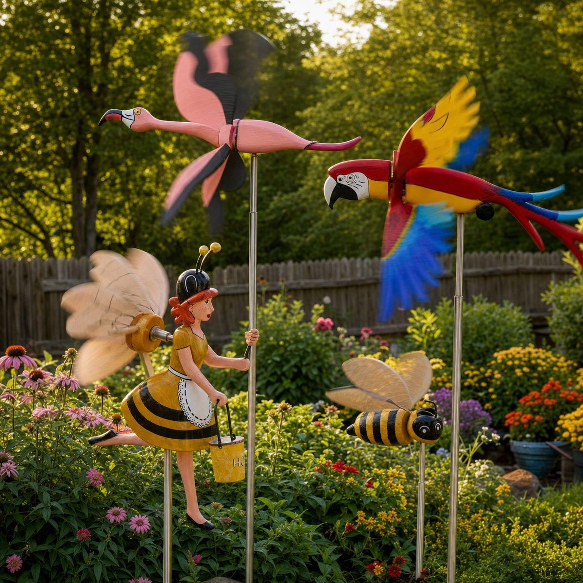Handcrafted Wooden Coastal Whirligig