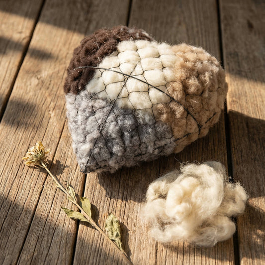 Alpaca Wool Nesting Heart