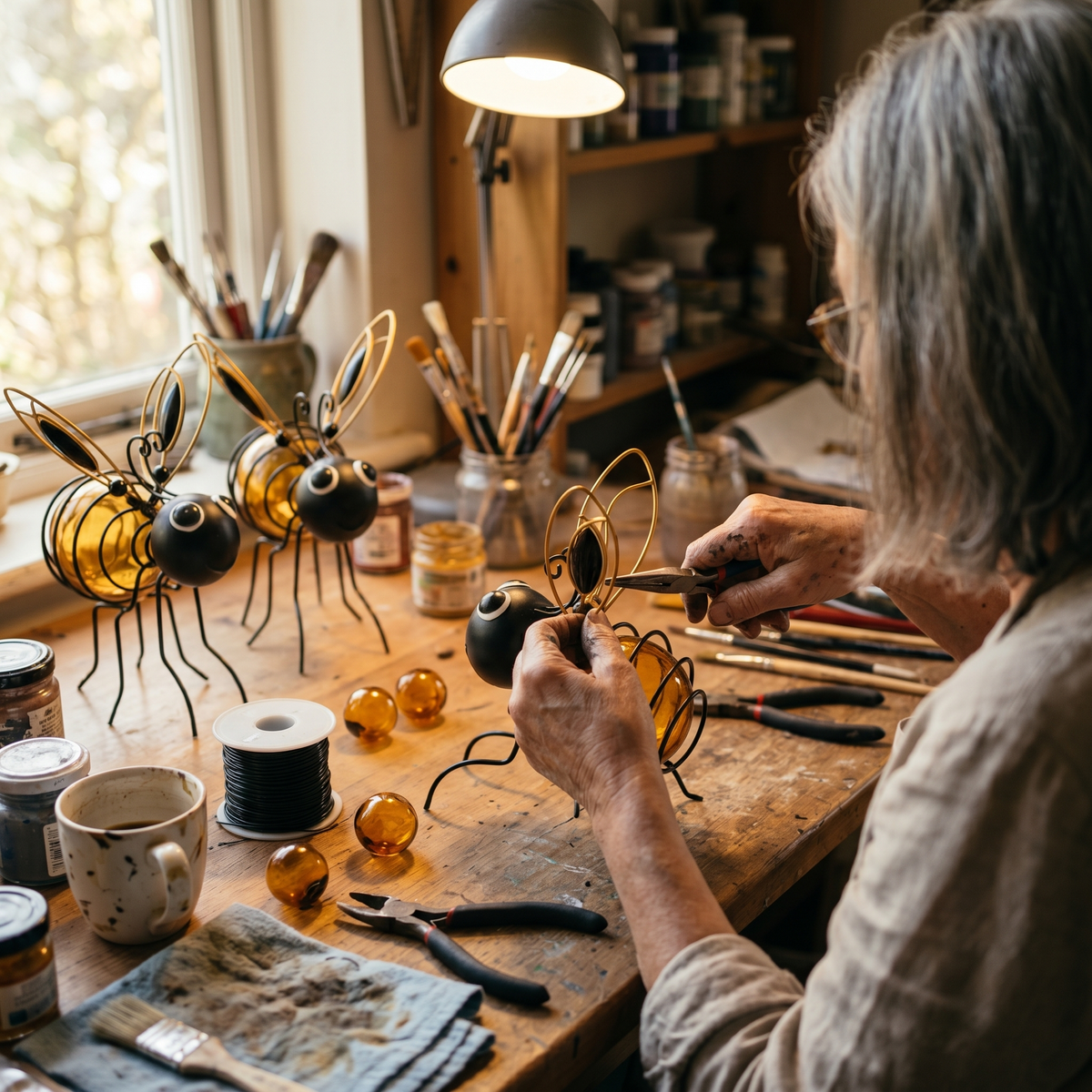 Handmade Bee Lantern