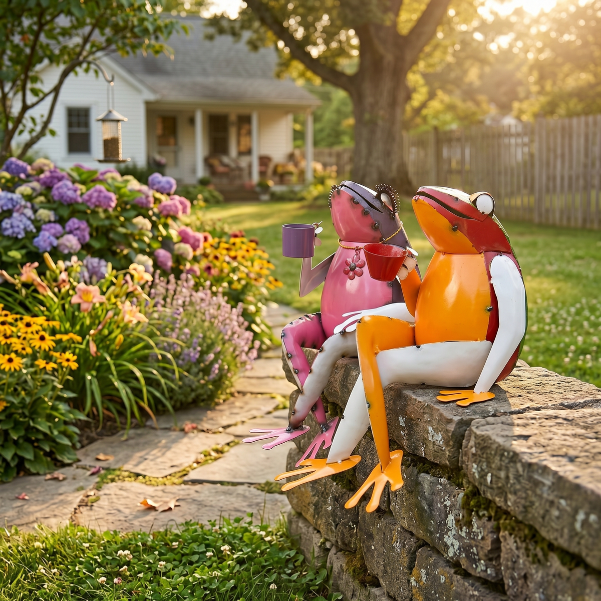 Handmade Recycled Metal Frog