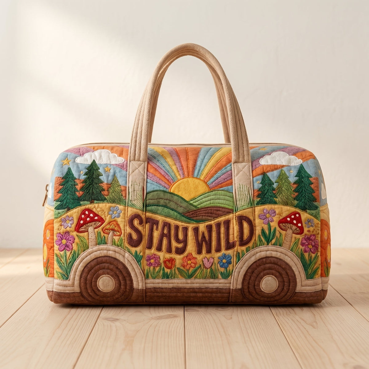 Handquilted Camper Bus Weekender