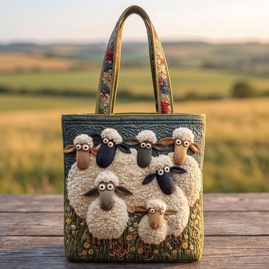 Sheep Print Tote Bag