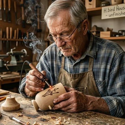 Handmade Hummingbird House